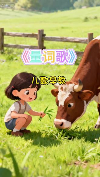 完整版《量词歌》 幼儿数字启蒙早教儿歌 #创作者中心 #创作灵感 一头牛 两匹马
三只小羊找妈妈
四只鸡 五只鸭
六只小鸟叫喳喳
七条鱼 八只虾
九条小虫慢慢爬
十个数字真有趣
小朋友们笑哈哈
量词启蒙儿歌 宝宝轻松认数字学量词##启蒙早教 #量词歌 #经典儿歌