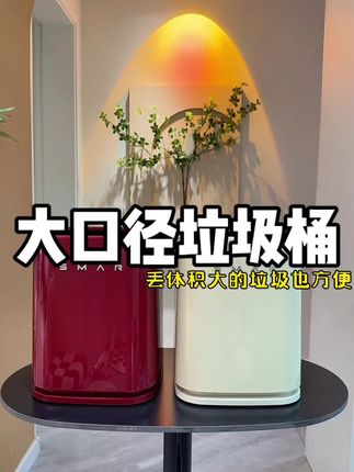 大口径垃圾桶,颜值超高,放在家里可以当个软装摆件都没问题#垃圾桶 #客厅垃圾桶 #家用垃圾桶推荐 #家用垃圾桶 #垃圾桶家用