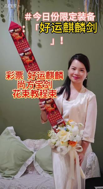 #彩票花束 #好运麒麟剑 #花束教程
谁懂啊!彩票花束也能这么帅!
手持「麒麟王」尚方宝剑,
剑锋所指,大奖降临!
祝幸福的男寿星斩除霉运,
一剑开天门,直接拿下百万头奖!
一束带着“暴富buff”的花,
也是一把守护好运的“温柔宝剑”。
别人生日送蛋糕,我送你一把
“中奖尚方宝剑”!
愿你新岁,财运和快乐一起翻倍,
大奖和惊喜统统都来!
这把“暴富宝剑”,我先替大家接好运,
下一个中大奖的就是你!
#生日限定好运花束💐