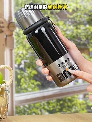 抗菌钛内胆健康高档全钢杯盖保温杯车载户外旅行便携加厚茶杯#水杯 #保温杯 #便携水杯 #户外水杯 #加厚水杯