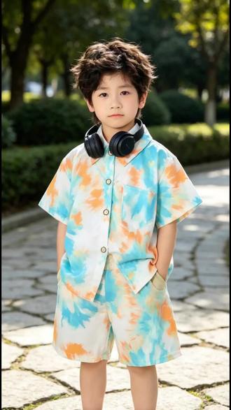 夏天到了,快给孩子准备一套这样的男童水墨画短袖套装吧!经典国风水墨印花,雅致又大气,满满中式少年感。薄款面料清爽透气,上身不闷汗,宽松版型活动自如#男宝帅气穿搭 #童装搭配 #简约出街 #穿搭分享