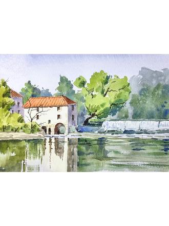 河畔一景
#绘画 #绘画过程 #水彩画 #艺术 #晨曦水彩