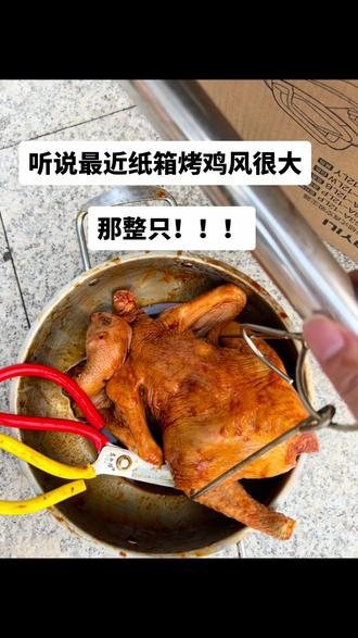 小场面小场面🫣 #烤鸡制作工具#锡纸烤箱 #搞笑日常vlog#纸箱烤鸡#烤鸡