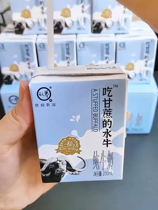 吃甘蔗长大的水牛牛奶,奶香味特别浓郁,自带甘甜!有不爱喝纯奶的一定要试试#吃甘蔗的水牛奶 #水牛奶 #好物推荐 #强烈推荐 #牛奶