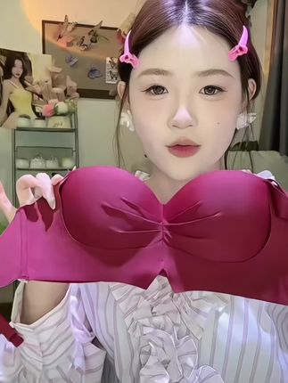 小熊聚拢显大内衣!平均才20一件!半杯漫画🐻很显胸型巨好看! #小胸内衣 #平价 #学生党 #聚拢