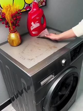 【秒吸水】【一擦即净】洗衣机垫防尘防滑吸水耐脏易清洁家用耐磨裁剪洗衣机吸水防滑垫, 瞬间秒吸水,脏了轻轻一冲就干净,好看又耐用#洗衣机垫#居家好物#硅藻泥软垫#洗衣机盖布 #洗衣机防尘罩