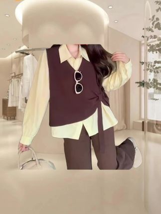 #时尚百搭 #假两件衬衫 #衬衫