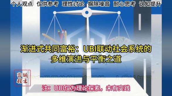 全民基本收入计划渐进式共同富裕:UBI联动社会系统的多维演进与平衡之道
在现实世界的物理有限性、人类认知局限与人性复杂的三重约束下,个人成败绝非单纯依赖才华与努力,而是深度耦合于社会集体的制度设计、资源分配与机会供给。新质生产力的快速发展不能脱离生产关系的同步适配,效率与公平、发展速度与制度节奏的动态平衡,成为社会演进的核心命题。全民基本收入(UBI)作为兼顾公平兜底与效率激励的关键抓手,其落地需联动收入、物价、基尼系数等核心数据,整合多元资金来源,倒逼产业与企业转型,释放非量化社会价值,在法律法规的框架下,渐进式提升共产主义成分,最终实现“市场竞争与共同富裕”的有机统一。
#全民基本收入计划 #共同富裕 #新质生产力和新生产关系 #矛盾统一平衡 #人的价值多元化