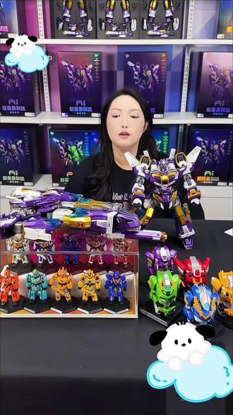 变形联盟AI超星普尔达越空星使变形机甲玩具男女孩重装智能机器人#变形金刚 #AI智能 #超星普尔达 #帅炸了 #儿童节礼物