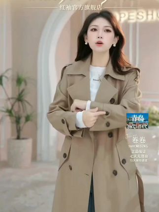 #强烈推荐 #气质风衣穿搭 #高端大气 #风衣外套中长款 #高级穿搭