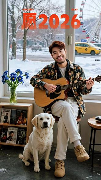 #AI窗边吉他照 #抖音ai创作