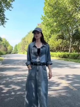 #好物分享🔥 #休闲女装 #时髦穿搭 #牛仔连衣裙女