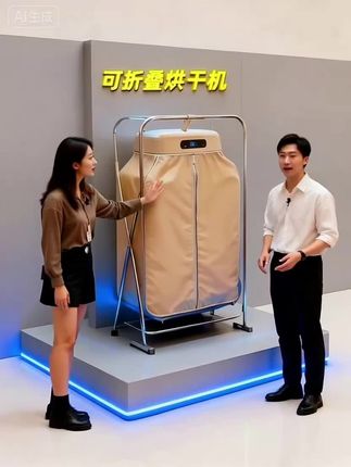 再也不用担心每一件衣服潮湿了#家居好物推荐官 #折叠烘干机 #好物分享