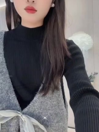 孕妇套装秋冬新款优质韩版半高领连衣 裙前后可穿马甲连衣裙孕妇装 #孕期穿搭 #女装穿搭 #优雅气质 #孕妇装 #时尚穿搭