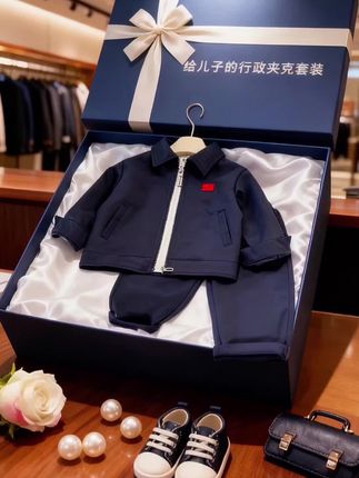 儿子的行政夹克套装泰酷啦! #童装穿搭 #儿童时尚穿搭 #只做高品质 #儿童穿搭分享 #童装萌娃穿搭