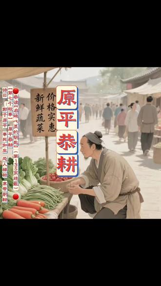 🔴恭读【启迪心灵的钥匙】(第135页连载) 🔴
【第七个故事】
原平恭耕
诗曰 :郭子原平,事死如生,恐人裸袒,束带躬耕。
南北朝时,南朝的宋国,有一个守礼的孝子,姓郭名原平,从小就非常孝顺。他家里非常穷苦,郭原平替人家做工,把得来的工钱置办物品,奉养他的父母。后来父母死了,安葬以后,坟的前面有几十亩田地,郭原平见那耕田的人赤身露体,未免亵渎①了他父母的在天之灵,就把家里的产业都出卖了,用很高的价格,把那块地买下,束好了衣带,流着眼泪,亲自去耕种开垦,每次出去卖物,只讨一半的价钱,城里的人都晓得他是郭原平了,就把他的讨价加倍给他,彼此大家辞让着,最终还要略微贱一些才肯收了钱。
【注释】①亵渎 :xi è d ú,轻慢,对人不恭敬。