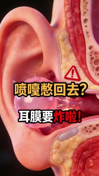 打喷嚏千万别捏鼻子!威力堪比“12级台风”?耳膜差点被吹爆!看完这个视频,再也不敢憋了!#儿童健康#冷知识 #打喷嚏 #育儿#儿童安全