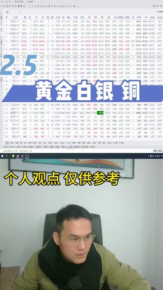 2.5大宗商品 黄金白银有色板块#期货 #大宗商品 #白银