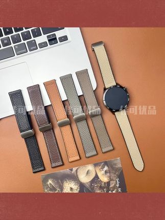 #每日分享 【顺丰包邮】适用华为GT5荔枝纹皮表带watch4pro真皮硅胶GT4磁吸#好物推荐🔥 #表带 #表带推荐 #好物分享🔥