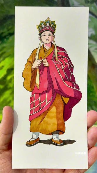 大唐圣僧#画画#西游记#马克笔#马克笔手绘
