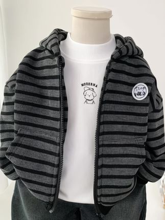 男童加绒外套秋冬装2025新款儿童洋气加厚一体绒保暖连帽开衫#男童外套 #加绒外套 #潮童穿搭 #连帽外套 #加绒保暖