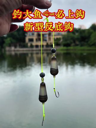 这种反底子线双钩,不仅防挂底抗走水,大大提高了中鱼率#反底钓法 #反底钓子线双钩 #户外钓鱼 #钓鱼野钓