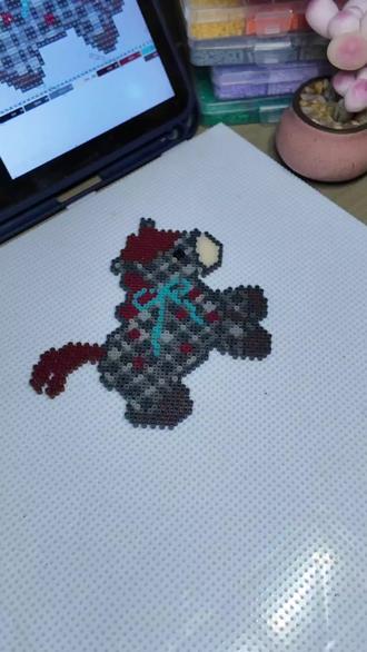 2026,我踏马来了哈哈哈哈哈哈哈,图纸来源:🍠芝士不知世#拼豆 #跨年 #新年快乐 #手工 #2026你好出色