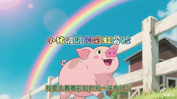 这个故事其实没有板着脸说教,但可以从波波身上读出好几层温暖的道理:
· 好奇心是探索世界的起点:波波不满足于“泥坑和食槽”,敢于问“云朵后面是什么”,正是这份好奇,带她走上了彩虹。
· 勇敢迈出第一步:她不是超级英雄,只是一只胖乎乎的小猪,却愿意钻出围栏、踏上未知的彩虹——勇敢不是不害怕,而是害怕也愿意去试一试。
· 远方很好,家也很好:波波玩得很开心,但天黑前主动说“我得回去了”。见过世界的广阔,依然珍惜自己的泥坑和晚餐,这并不矛盾。
· 友谊和礼物能让美好延续:彩虹会消失,但团团给的种子留了下来。一段奇遇结束,新的连接才刚刚开始。
用波波妈妈最后那句话来说就是:带着故事回来,把冒险讲给爱你的人听,本身就是一种圆满。
#认知觉醒寓言 #治愈的种子在此刻萌芽 #幼儿启蒙动画 #早教小故事 #动画讲书