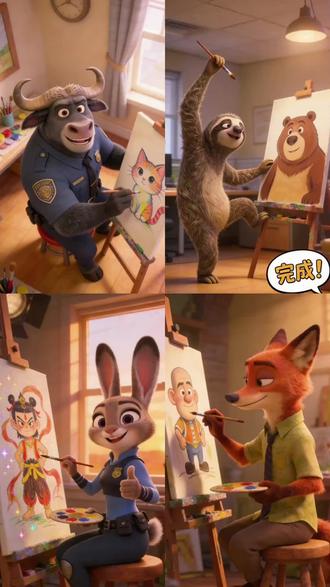 你最喜欢谁画的#疯狂动物城 #观后感分享