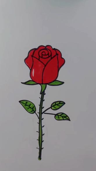 三八妇女节快到了 送给妈妈一束花#创意简笔画 #亲子简笔画#一学就会的简笔画 #跟着抖音学画画。