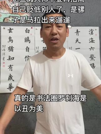 #书法是一种生活方式 真的是书法群的罗刹海市#李明#书法 #赵海洋书法 #画家赵海洋
