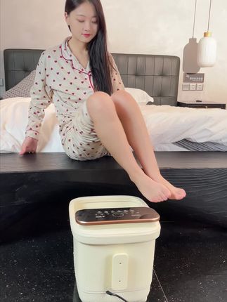 康佳泡脚桶全自动恒温加热足浴盆智能电动按摩高深足浴桶洗脚盆