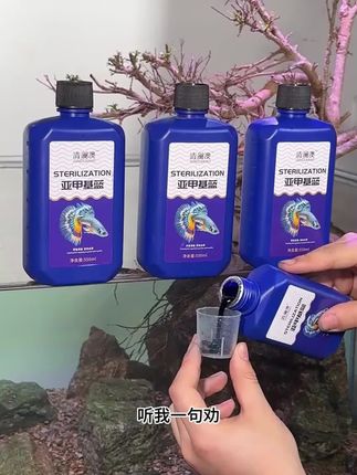 我家养鱼一直常备亚甲基蓝,呵护鱼儿健康,对处理鱼儿白点水雾很有用#养鱼日记 #新手养鱼 #亚甲基蓝