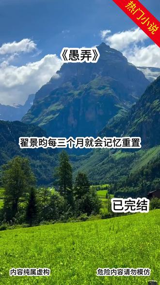 《愚弄》#翟景昀#季舒葵#苏筱莓#翟景昀每三个月就会记忆重置,回到他最恨我的那天#都市精彩小说#热门小说推荐#已完结
