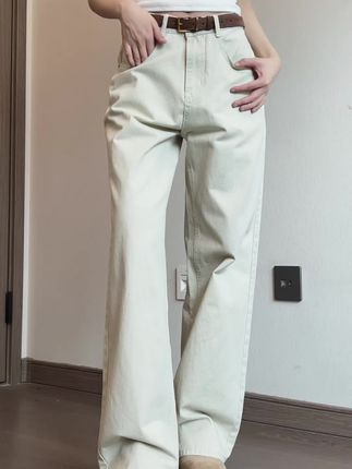 百搭四季款通勤穿搭中性风直筒宽松百搭直筒休闲长裤裤子