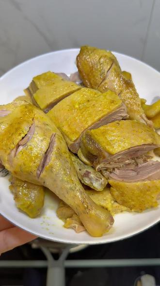 盐焗蒸鸭,超超超好吃,鸭肉紧实弹嫩,超级入味好吃