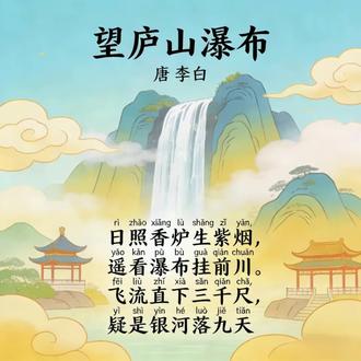 望庐山瀑布 李白最霸气的一首写景诗!
飞流直下三千尺,疑是银河落九天。
画面绝美,气势拉满,
小学生必背经典~#李白 #学习 #古诗词 #家长必读 #学生时代