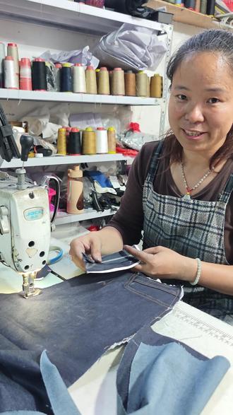 牛子裤裁缝教学之拉链 #缝衣服 #牛仔裤 #裁缝入门教学视频 #手工