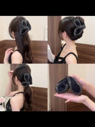 我也是第一次用这么好看的三角抓夹呀 #头饰发饰 #抓夹 #简单发型 #小众设计感