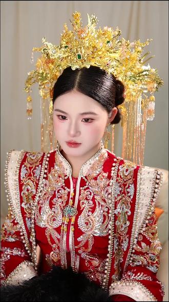 大气又减龄的大观新娘妆照~ #黔西新娘跟妆 #毕节新娘跟妆 #贵州新娘跟妆 #我要当同城红人 #新娘跟妆