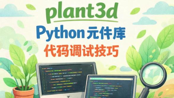 plant3d python元件库代码调试技巧 #plant3d #tips