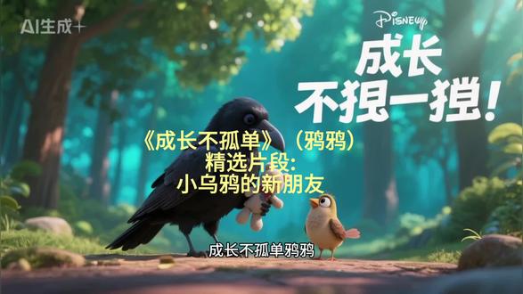 鸦鸦《成长不孤单》精彩片段 第160集 | 小乌鸦的新朋友#三年级#三年级语文#知识前沿派对#三年级课外阅读