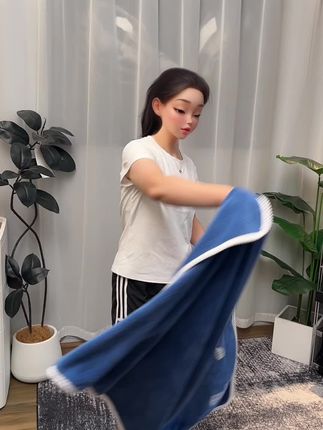 沐舒润家秋冬新款浴巾 多功能设计 不仅可以当浴巾  又可以当浴裙 当披风 当盖毯 真的是一巾多用!