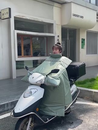 电动车挡风被冬季加绒加厚防水加大防风罩四季通用