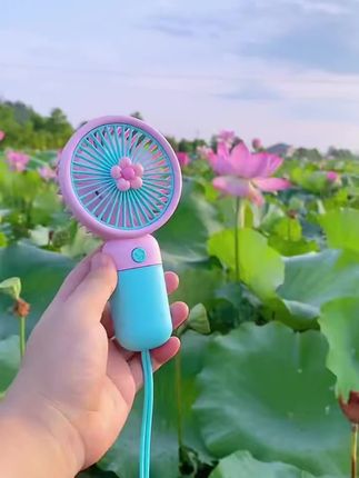 手持小风扇静音迷你小花卡通可爱水果便携式usb充电风扇