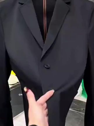 灏吉弧春秋季新品男士超薄无痕免熨烫弹力修身西服百搭舒适休闲帅