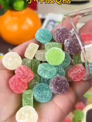 小样怀旧小样酸糖多口味水果橡皮糖酸甜软糖童年解馋小零食
