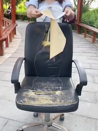 家里沙发凳子不要丢 试试这个自粘皮革贴~#皮革修补贴  #家居好物