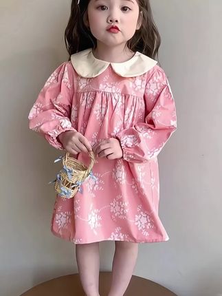 早秋新款韩系碎花连衣裙,甜度拉满~麻麻们闭眼入~