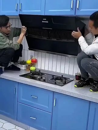 家里有油烟机的一定要垫上这个#油烟机吸油棉 好用又干净#吸油棉 #厨房好物